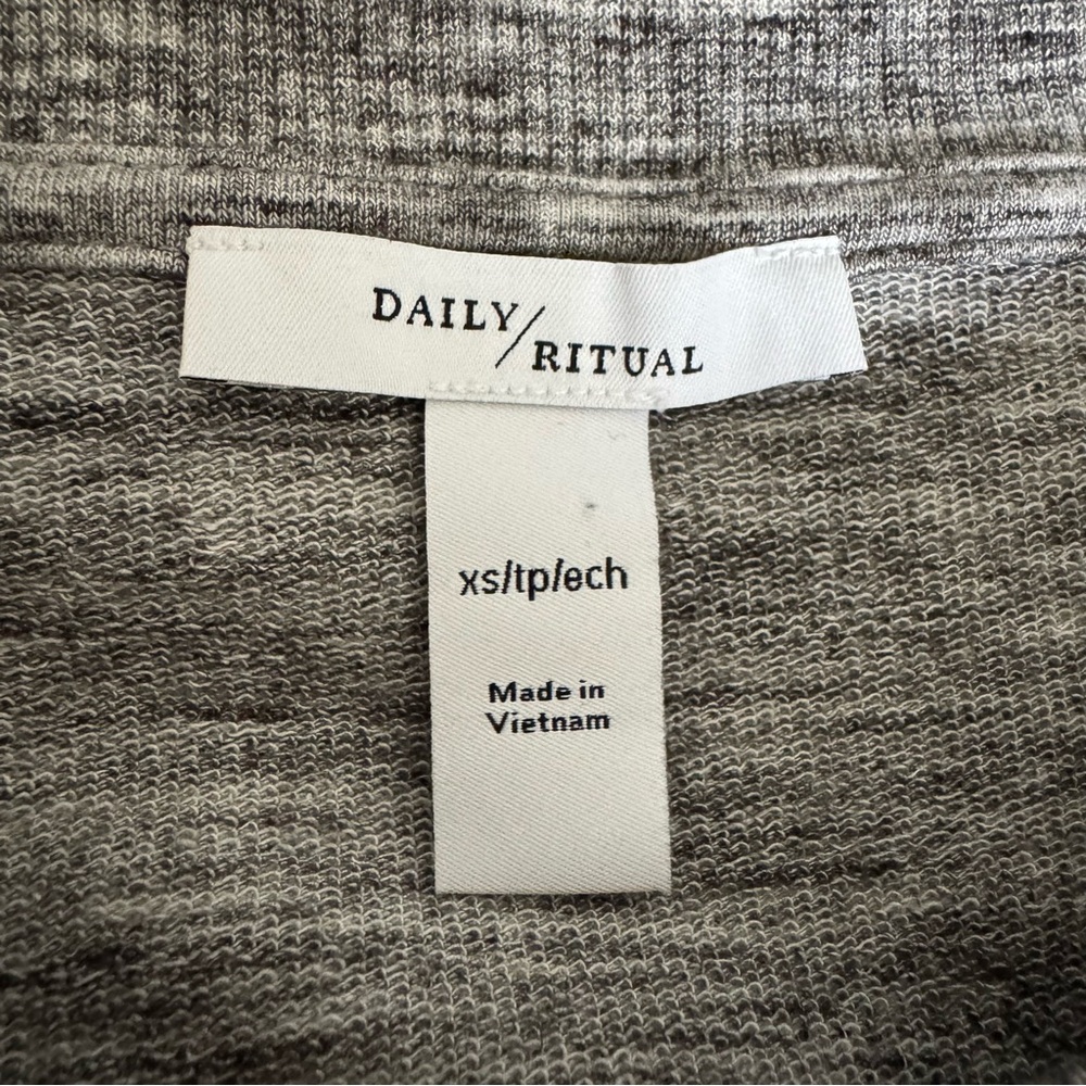 Daily Ritual Heather Gray Mini Dress, XS - Picture 9 of 12